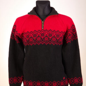 Džemper punane-must